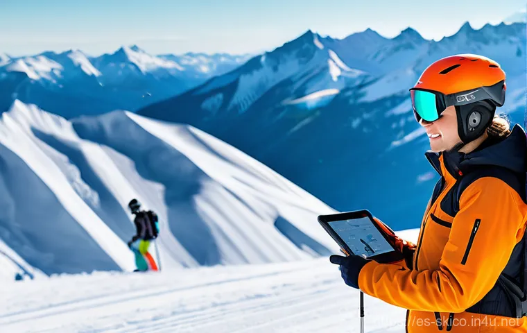 스키 강사의 강의 피드백 활용 - "A supportive ski instructor is patiently guiding a female student down a moderately challenging sno...