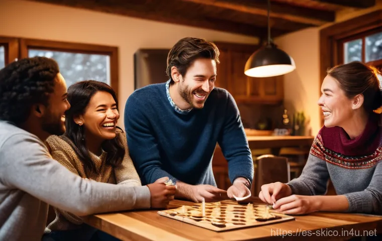 스키 강사의 팀 빌딩 워크숍 - **Prompt 1: Dynamic Mountain Teamwork**
    "A vibrant group of 6-8 diverse individuals, men and wom...