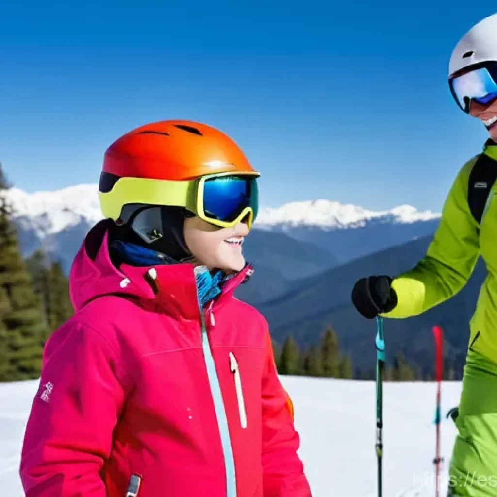 스키 강사의 강의 자료 개발 - The Joy of Personalized Ski Instruction**

A vibrant and heartwarming scene unfolds on a sun-drenche...