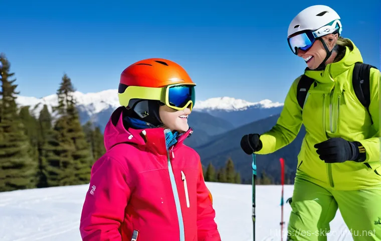 스키 강사의 강의 자료 개발 - The Joy of Personalized Ski Instruction**

A vibrant and heartwarming scene unfolds on a sun-drenche...