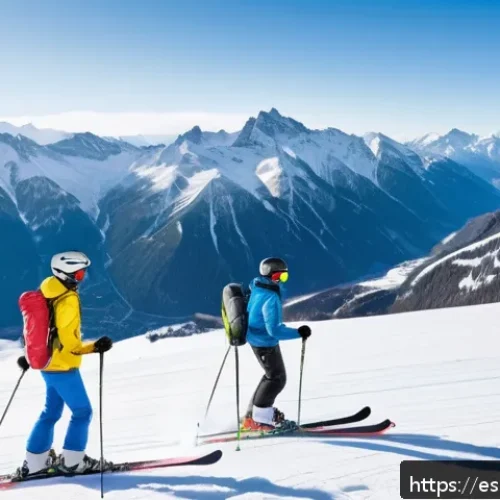 Home 30 스키 강사의 글로벌 시장 진출 전략 - A professional ski instructor teaching a diverse group of adult students on a pristine snowy slope i...