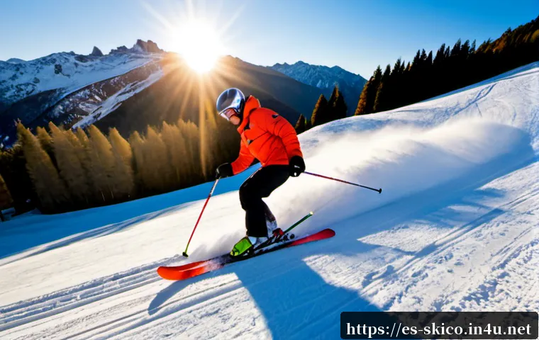 스키 강사의 자격증 취득 플랜 - Photorealistic early morning scene at a ski resort in the Spanish Pyrenees, a determined adult ski i...
